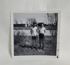 Vintage Photograph Boys Young Men Friends Outdoors 1965 Rutherford County NC picture
