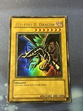 Yu-Gi-Oh 2002 LOB-070 Red-Eyes B. Dragon Wavy  unlimited faded picture