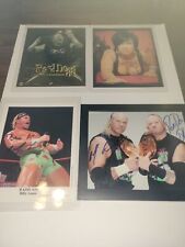 Lot of 4 WWF / WWE Wrester Autographed Photos picture