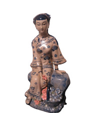 Vtg Chinese Fine Porcelain Pottery Statue Figurine 17
