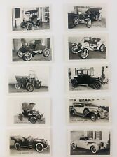 Vintage Lot of 10 Miniature Photographs of Early Automobiles Cars 1900s-1930s  picture