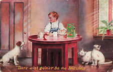 VINTAGE ADVERTISING POSTCARD EGG O SEE CEREAL BOY CATS DOG NO LEAVINGS 042324 T picture
