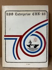 USS Enterprise CVN-65 1976-1977 Cruise Guide Hardcover Yearbook Photos picture