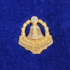 Vintage 10K Gold Top Illinois Bell Telephone 30 Year Service Pin picture