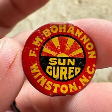 Vintage F.M. Bohannon Tobacco Tin Tag SUN CURED - Winston, NC picture