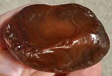 1.9 Oz Lake Superior Agate Eye Spider Web Banded Face Rainbow Chalcedony Lsa picture