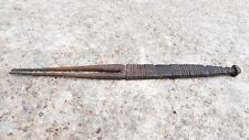 Vintage Old Scarce Handmade Unique Iron Lady Hair Pin Hair Bun Dagger Weapon I41 picture