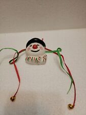 Snowman Mask Face Christmas Ornament 2 1/2