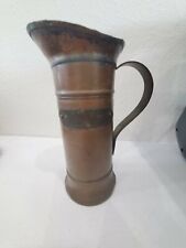 Vintage Rustic Copper Demi-Litre Pitcher, Pewter, Made in France, RARE picture