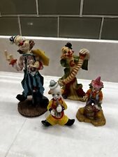 Vintage Clown Figurine Lot Of 4 picture