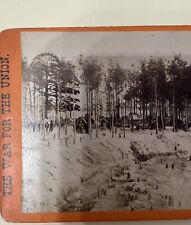 Civil War Stereoview Brady “Negro Camp, 27th Ohio Colored Troops” Photograph picture