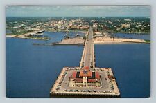 St Petersburg FL, Municipal Pier, Casino, Florida c1967 Vintage Postcard picture