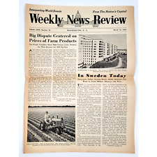 Weekly News Review March 12 1951 Washington D C Newspaper Farm Products Prices picture