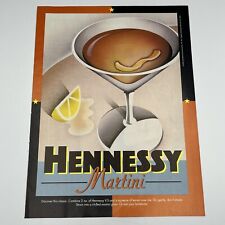 Hennessy Martini Cocktail 1998 Vtg Print Ad 8
