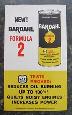 61 UNUSED Vintage BARDAHL OIL FORMULA 2 Advertising Sales Flyers MINT CONDITION picture