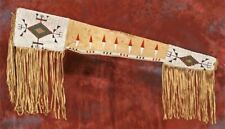 Old American Handmade Beaded Sioux Style Leather Rifle Sheath Scabbard 48L SCB26 picture