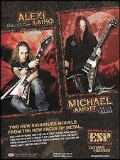 ESP Alexi Laiho Children of Bodom Michael Amott Arch Enemy Signature Guitar ad picture
