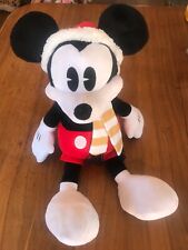 Disney Just Play Mickey Mouse Plush Santa Hat Scarf 20