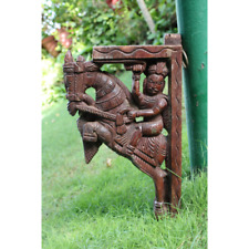 Antique Wooden Both side fine Carving Statue Home Decorative Traditional Statue  picture