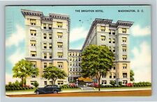 DC-Washington, Advertising Brighton Hotel, Flower Entry, Vintage Postcard picture