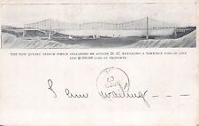 1907 - The New Quebec Bridge, Québec, Illustrated Post Card (24.252) picture