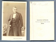 Loescher & Petsch, The Violinist Ole Bull Vintage CDV Albumen Business Card,  picture