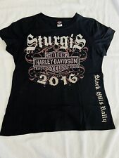 Harley Davidson 2016 Sturgis Black Hills Rally Shirt Womens Size Large picture