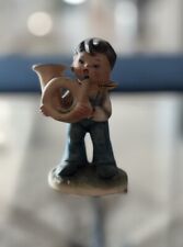 Vintage Napcoware Figurine Boy Playing Horn Instrument 3.75”  C7654 picture
