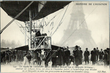 Aviation, pod lebaudy, says the yellow, first type military airship picture