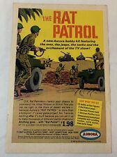 1967 Aurora model kit ad ~ THE RAT PATROL picture