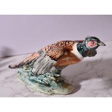 Vintage Original STANGL Blue Stamped Makers Mark 4392 COCK PHEASANT Bird Pottery picture