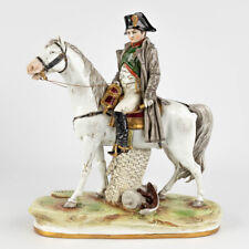 Scheibe alsbach marked german porcelain napoleon on horse statue rare picture