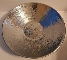 Rare PartyLite Large Hammered Silver Bowl Candle/Display Holder Great Condition picture