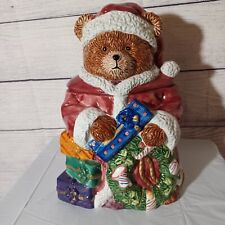Vintage World Bazaars Inc Ceramic Bear Christmas Cookie Jar 10