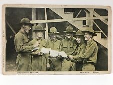 c. 1917 WW1 Camp Singing Practice Postcard picture