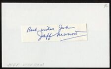Jeff Morrow d1993 signed autograph auto 3x5 Cut American Actor Broadway & Stage picture