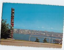 Postcard American Indian Totem Pole West Seattle Washington USA picture