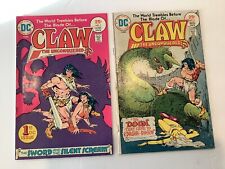 Claw The Unconquered #1 , 2 (1975, DC COMICS) 1st App Of Claw The Unconquered picture