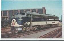 Trains are HOT, Wabash Diesel,   Postcard picture