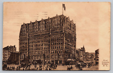 Original Vintage Antique Postcard Hotel Iroquois Street View Buffalo, NY 1910 picture
