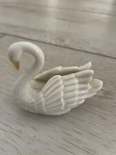 Vintage Lenox Swan Porcelain Figurine with 24k Gold Beak and Trim Collectible picture