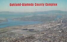 Oakland Alameda County Complex - Warriors Arena - Raiders & A's Stadium Postcard picture