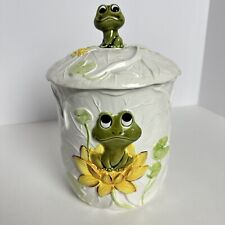 Vintage 1977 Sears, Roebuck And Co Neil The Frog Canister w/ Lid 10.5” picture