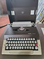 Vintage 1980's Royal Safari  Portable Typewriter Brown-Beige Case Works picture