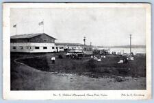 1909 CLASON POINT CASINO CHILDREN'S PLAYGROUND BRONX NEW YORK GREENBURG POSTCARD picture