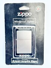 Genuine Zippo Windproof Lighter 205 BP Reg Satin Chrome New In Blister Pack picture