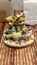 Avery Creations Bears with Heart In The Garden Resin Figuring New In Box 1994 picture