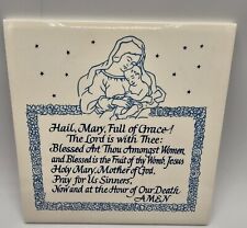 Mother of God Friar Tiles Brighton 35,Mass. 6 in Trivit or Wall Plaque 1954 VTG picture
