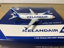 GEMINI 1:400, ICELANDAIR, BOEING 737 MAX 8, TF-ICE. BOX HAS SOME WEAR picture