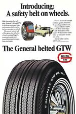 1969 The General Tire & Rubber Co. Vintage Color Print Ad Belted GTW Ephemera picture